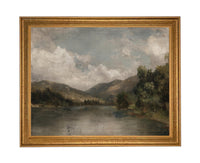 Framed Lake House Canvas Print #LAN-285