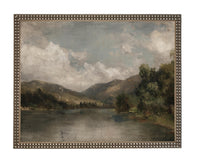 Framed Lake House Canvas Print #LAN-285