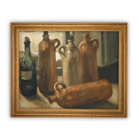 Vintage Framed Canvas Art #ST-619