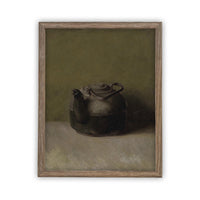 Framed Black Teapot Still Life Print #ST-609