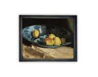 READY to SHIP 12X16 Framed Vintage Still Life Canvas Print: Kitchen Fruit Art