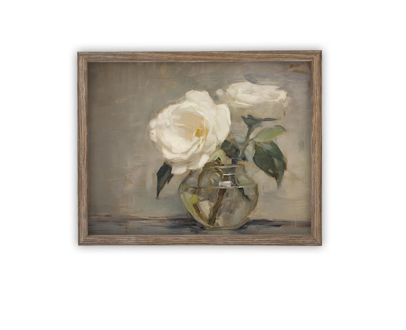 Vintage Framed Canvas Art #BOT-157