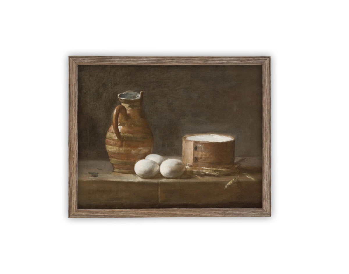 Vintage Framed Canvas Art #ST-627