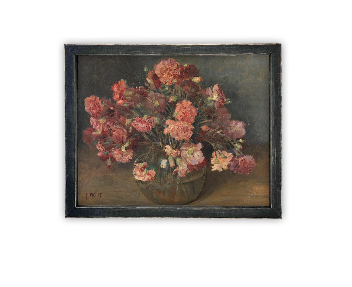Vintage Framed Canvas Art #BOT-156