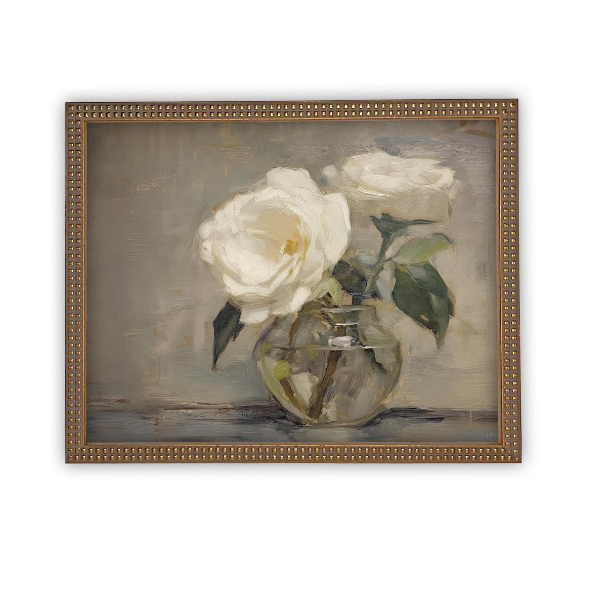 Vintage Framed Canvas Art #BOT-157