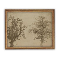 Vintage Framed Canvas Art #BOT-160