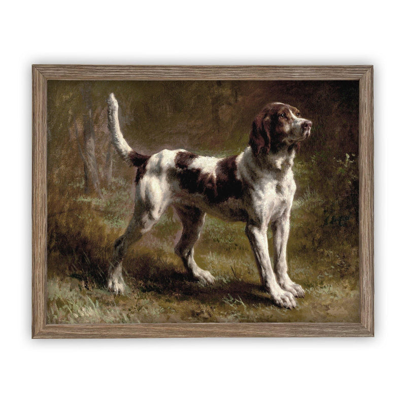 Vintage Framed Canvas Art #A-113