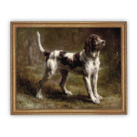 Vintage Framed Canvas Art #A-113