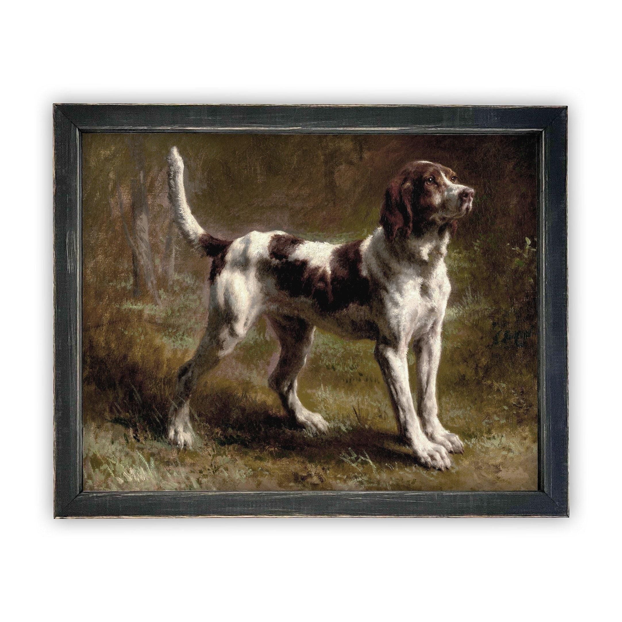 Vintage Framed Canvas Art #A-113