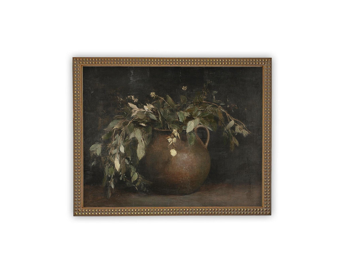 Vintage Framed Canvas Art #BOT-164
