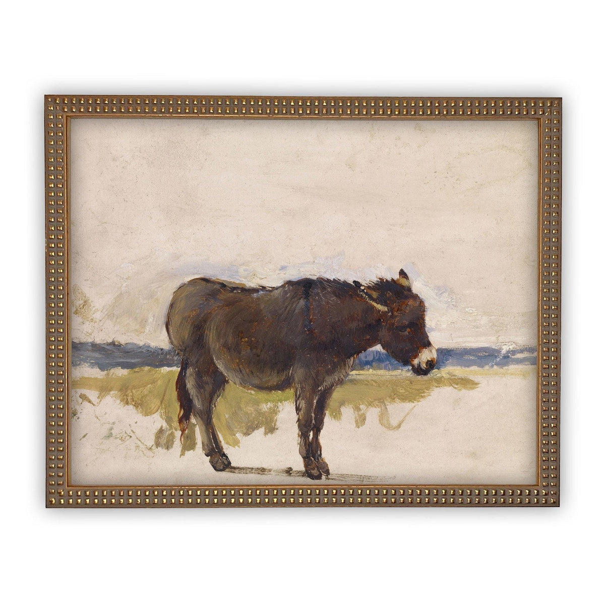 Vintage Framed Canvas Art #A-153
