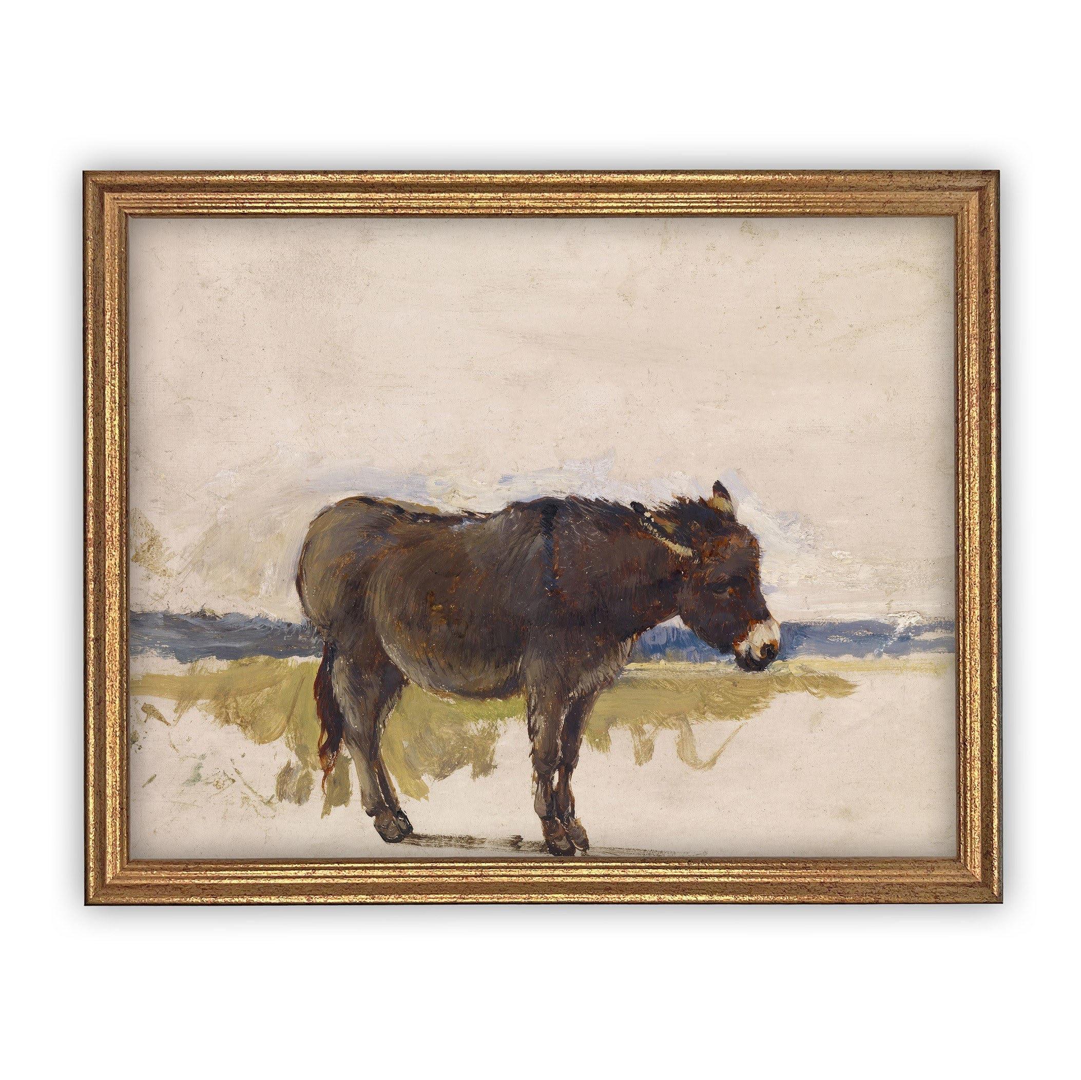 Vintage Framed Canvas Art #A-153