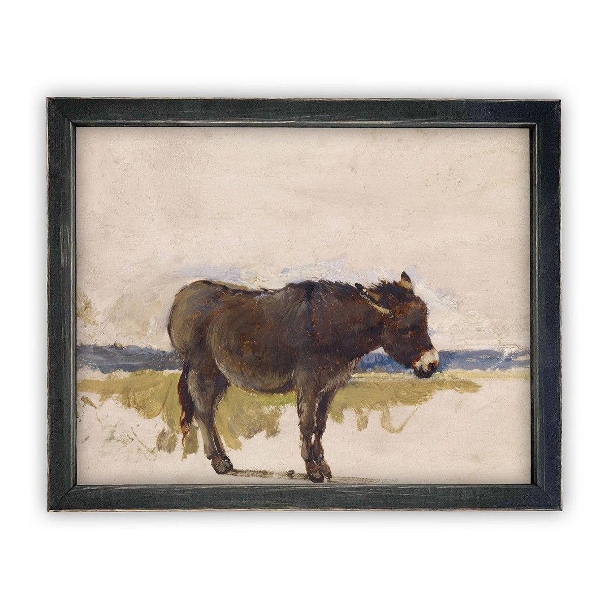 Vintage Framed Canvas Art #A-153