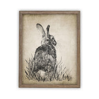 Vintage Framed Canvas Art #A-148