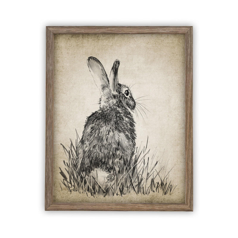 Vintage Framed Canvas Art #A-148
