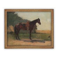 Framed Horse Equestrian Art #A-122