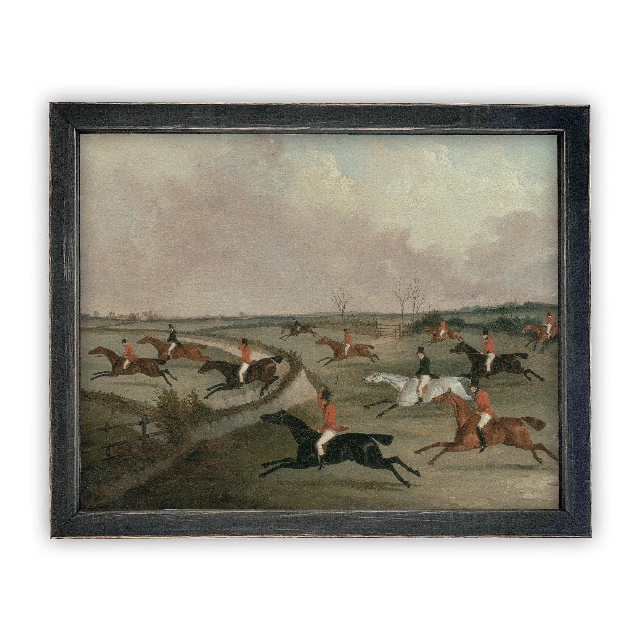 Vintage Framed Canvas Art #A-159