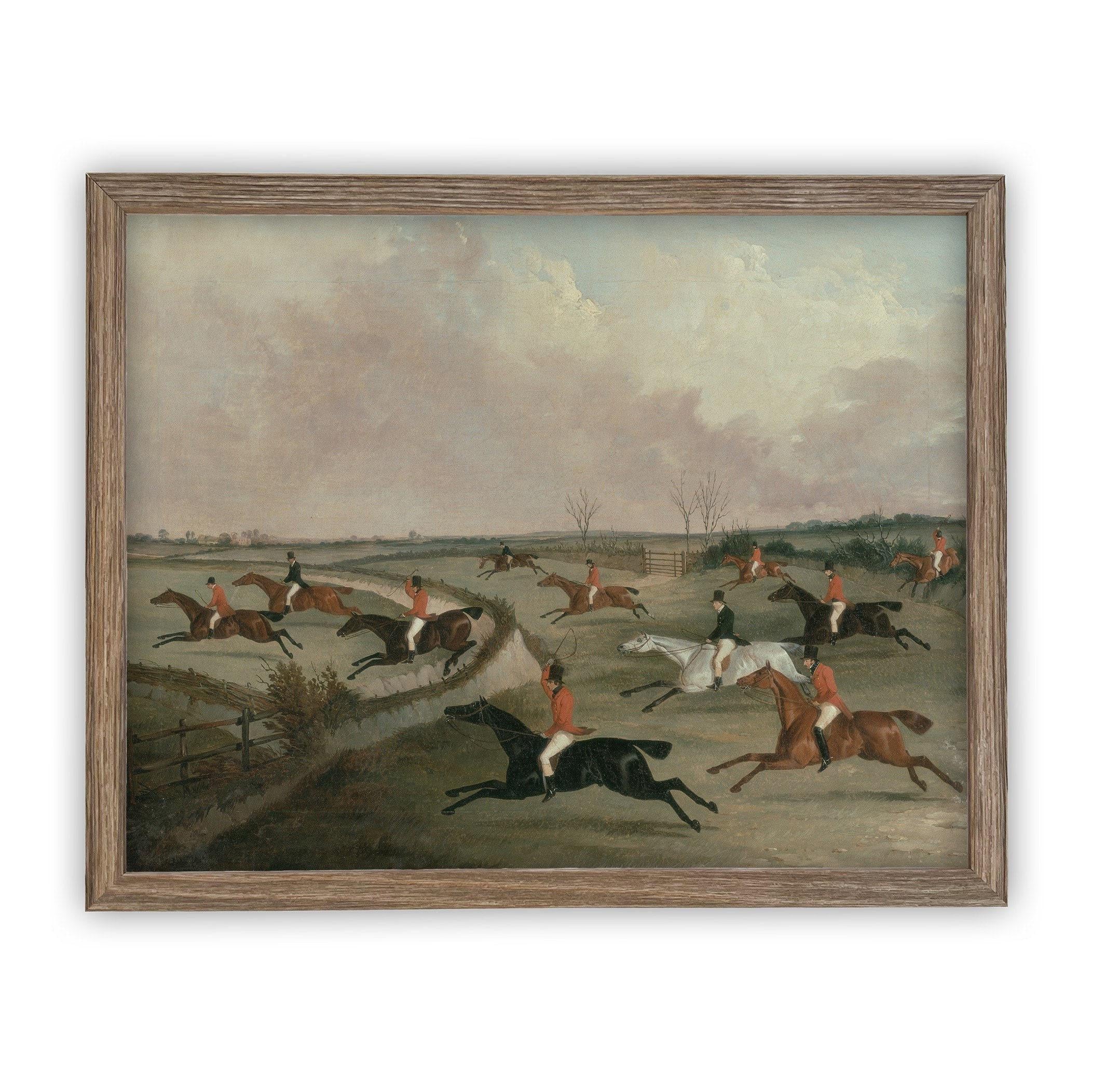 Vintage Framed Canvas Art #A-159