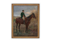 Vintage Framed Canvas Art #A-173