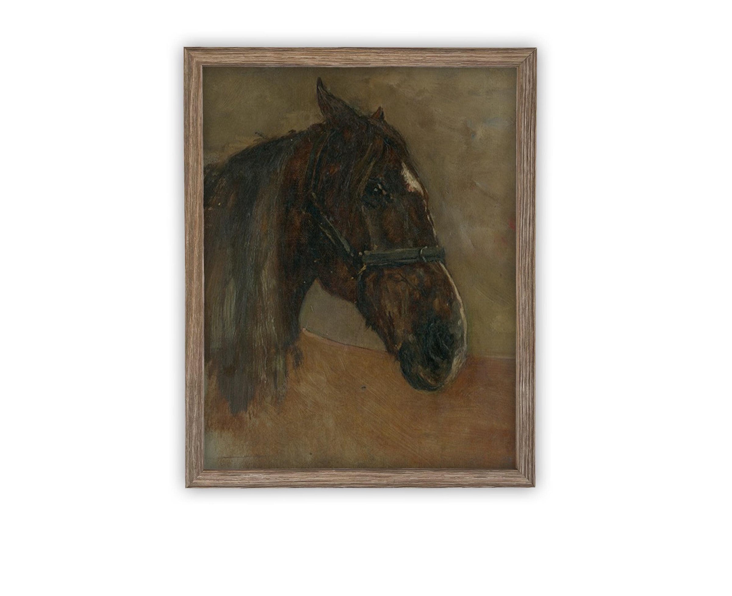 Vintage Framed Canvas Art #A-186
