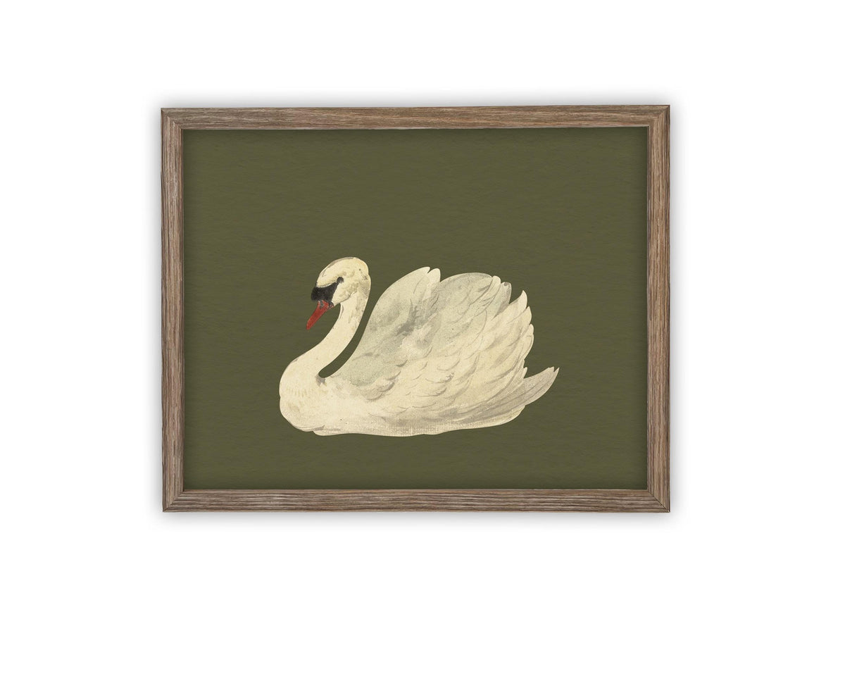 Vintage Framed Canvas Art #A-180