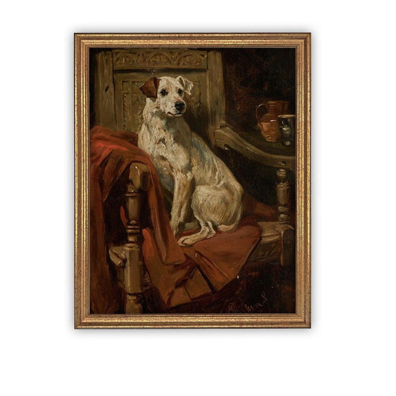 Vintage Framed Canvas Art #A-185