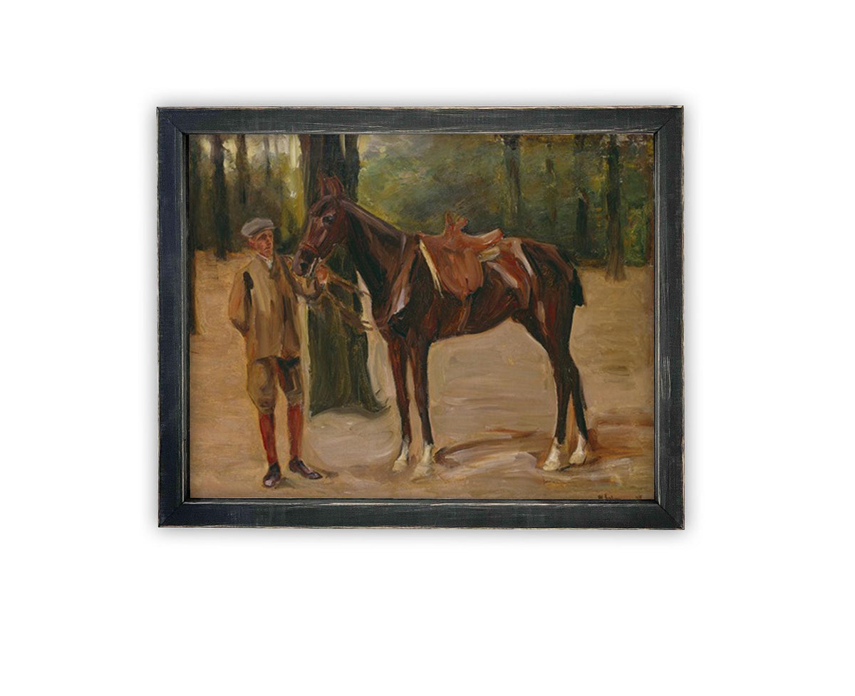 Vintage Framed Canvas Art #A-187