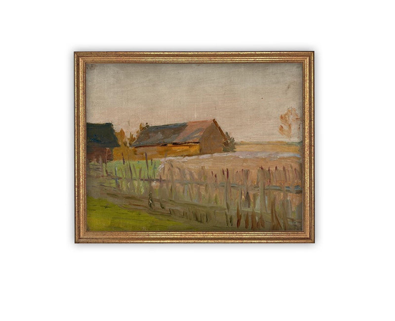 Vintage Framed Canvas Art #ARC-125