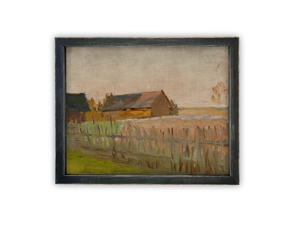 Vintage Framed Canvas Art #ARC-125