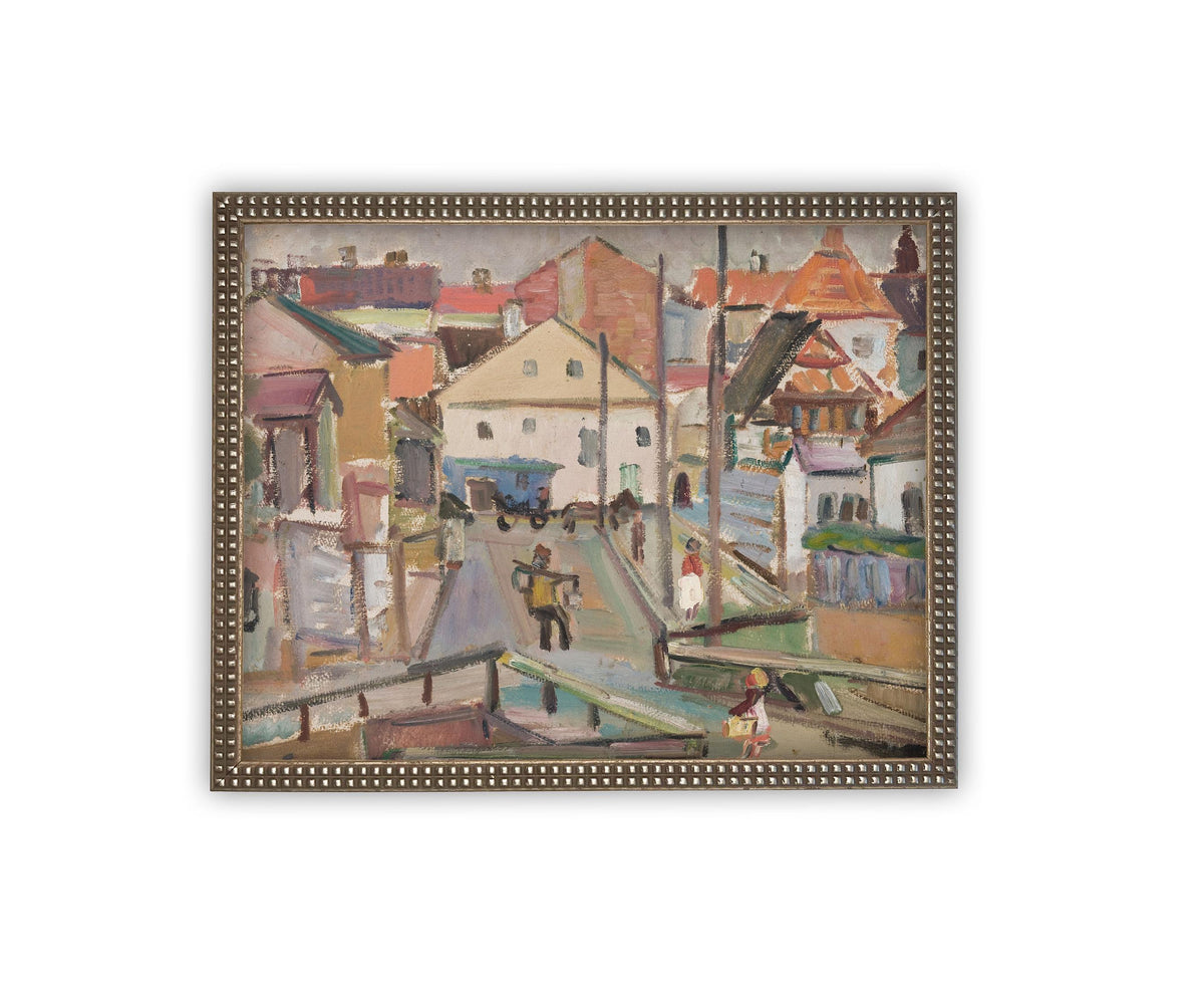 Vintage Framed Canvas Art #ARC-122