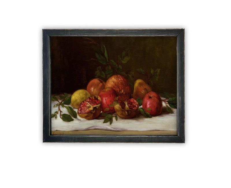 Vintage Framed Canvas Art #ST-636