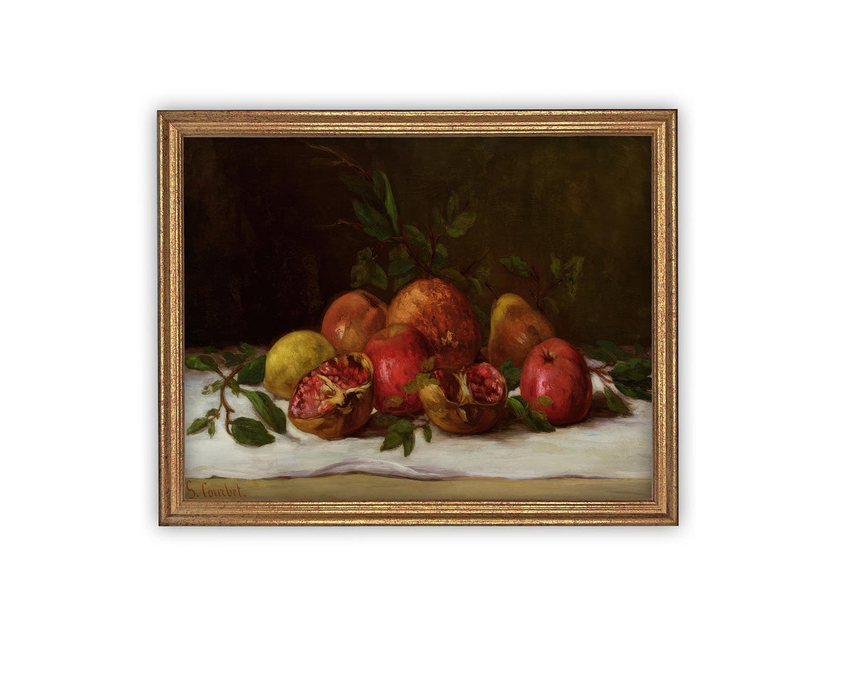 Vintage Framed Canvas Art #ST-636
