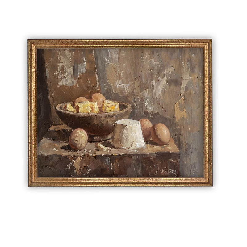 Vintage Framed Canvas Art #ST-634