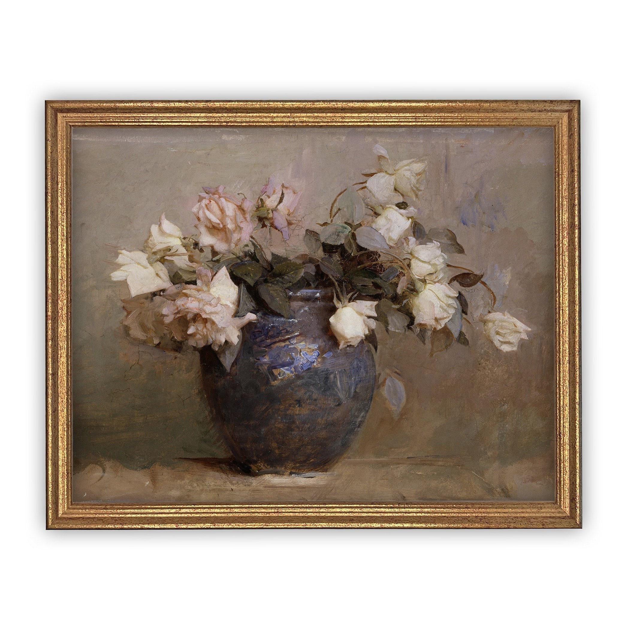 Framed Floral Still Life Print #BOT-107