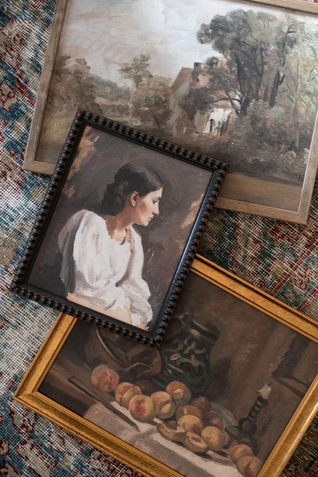 Framed Vintage Woman Portrait #P-557
