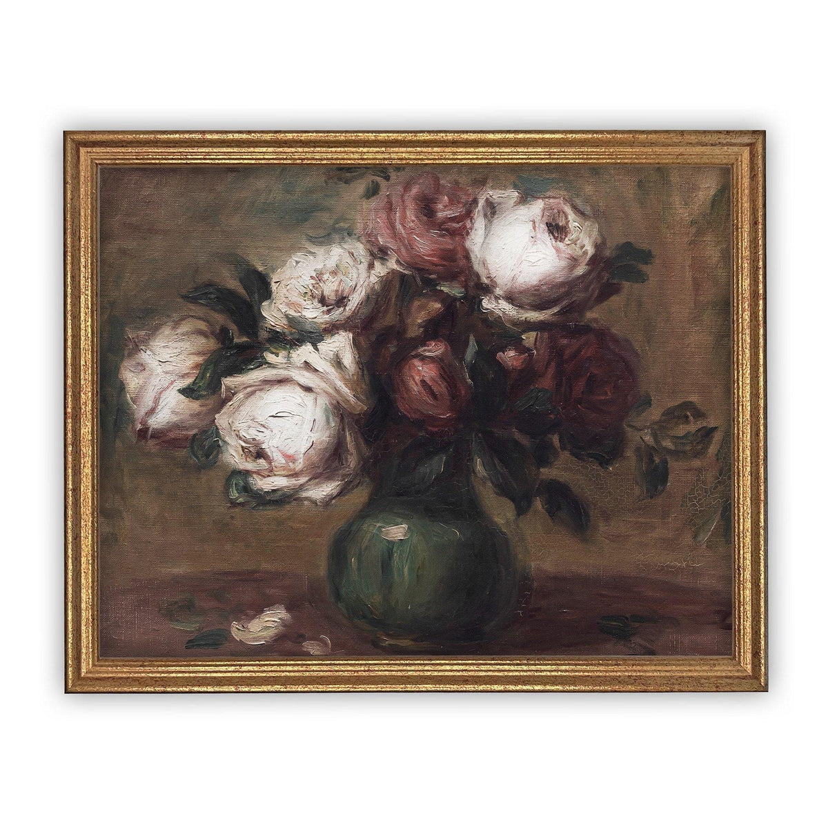 Vintage Framed Canvas Art Farmhouse print #BOT-102