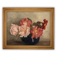 Vintage Framed Canvas Art #BOT-128
