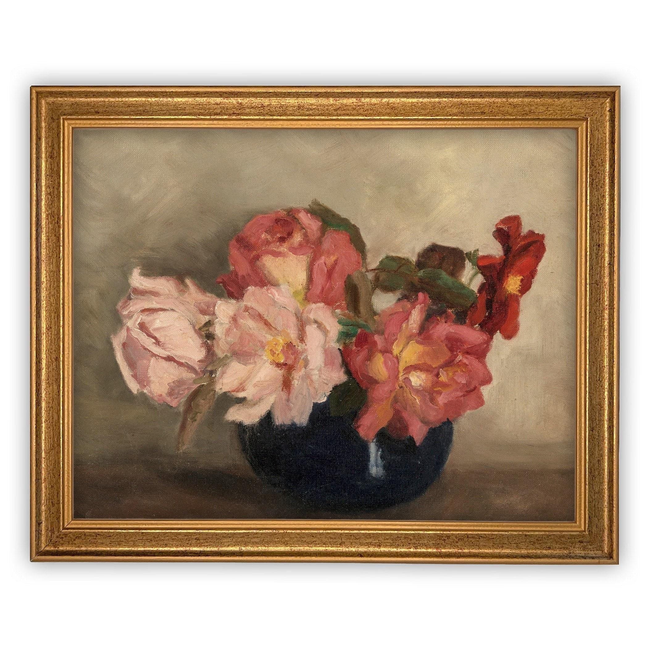 Vintage Framed Canvas Art #BOT-128