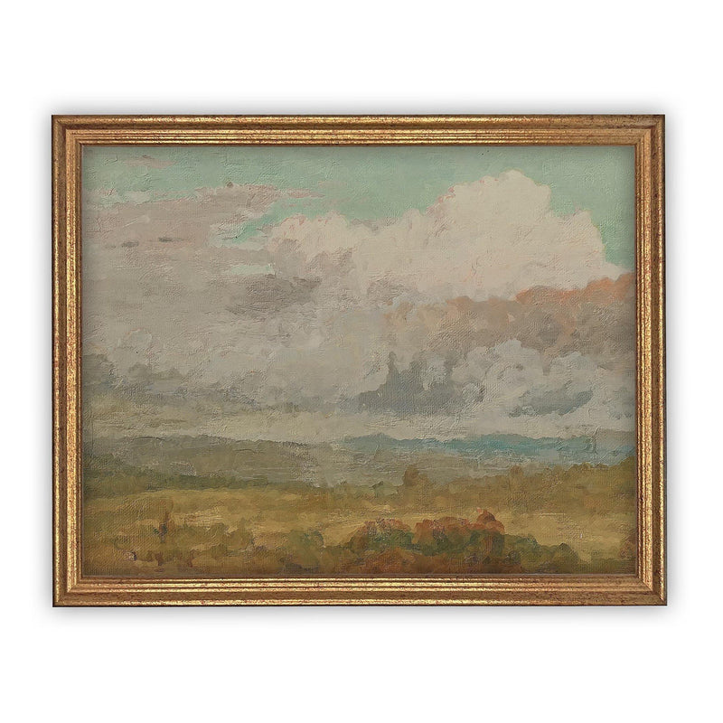 Vintage Framed Canvas Art LAN-106