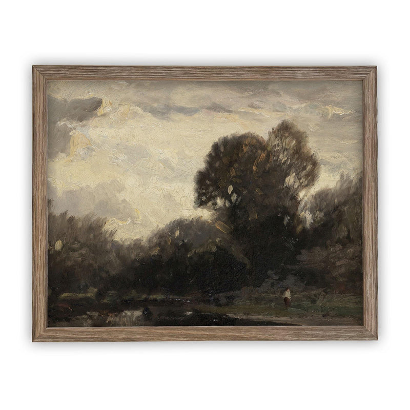 Vintage Framed Canvas Art #LAN-162