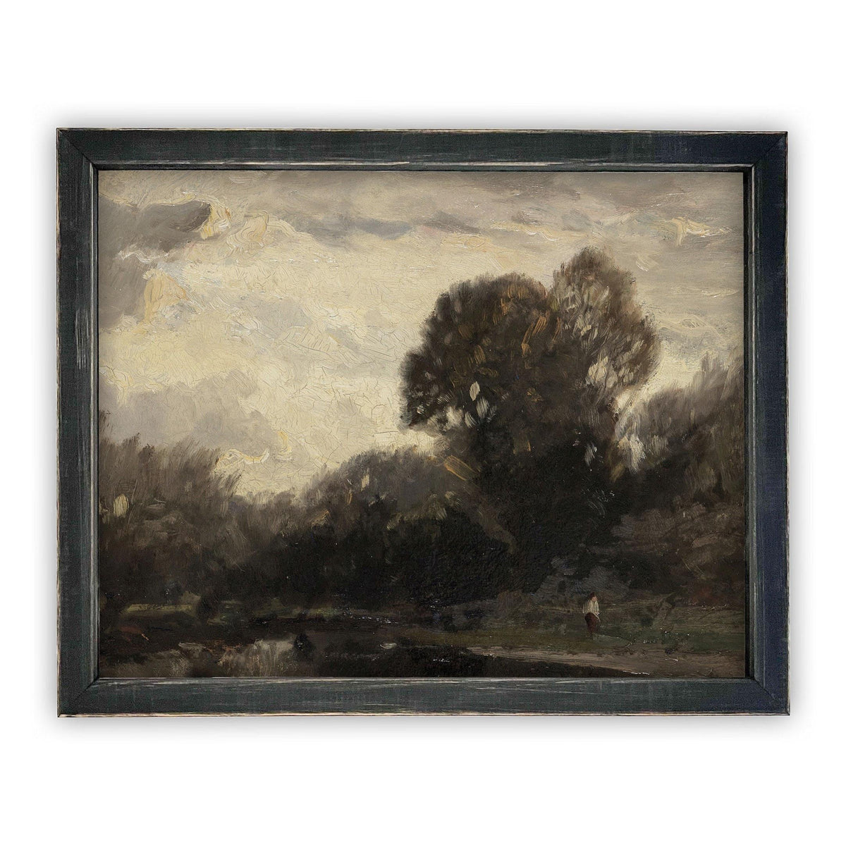 Vintage Framed Canvas Art #LAN-162