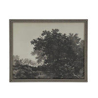 Vintage Framed Canvas Art Black White Tree Sketch #LAN-149