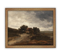 Vintage Framed Canvas Art #LAN-167