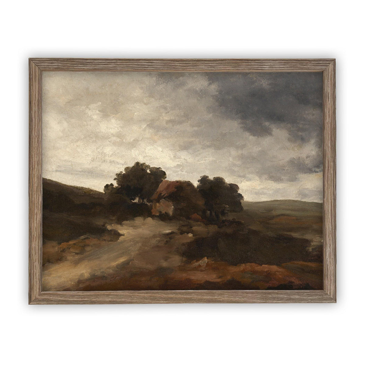 Vintage Framed Canvas Art #LAN-167