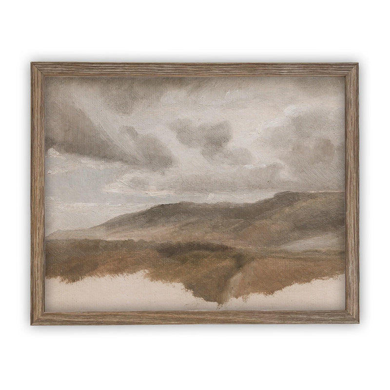 Framed Neutral Landscape Art # LAN-123