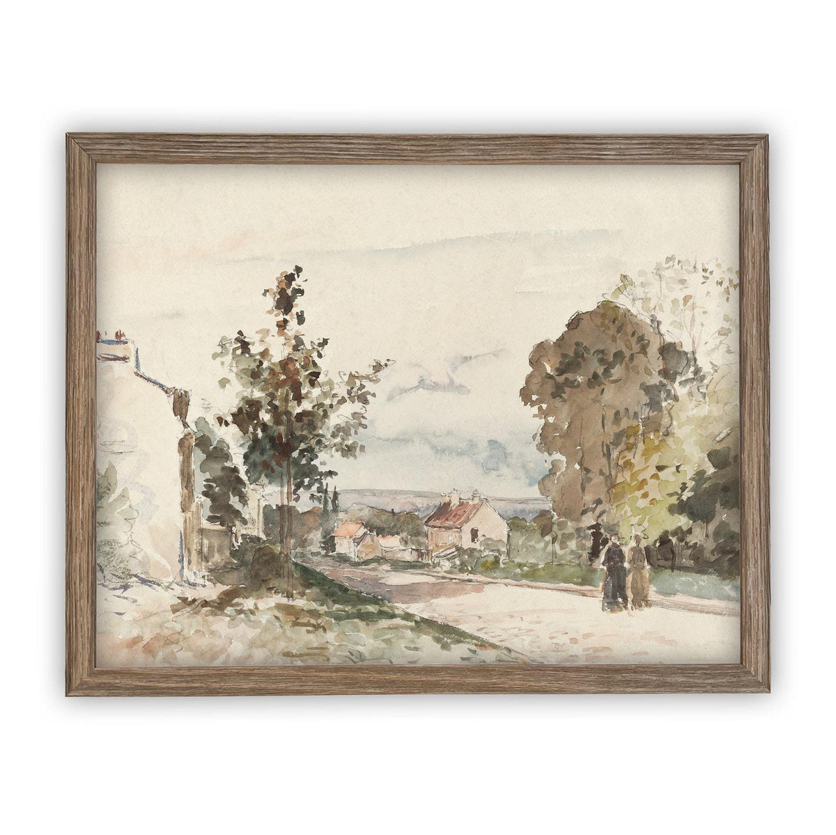 Vintage Framed Canvas Art Farmhouse print #LAN-109