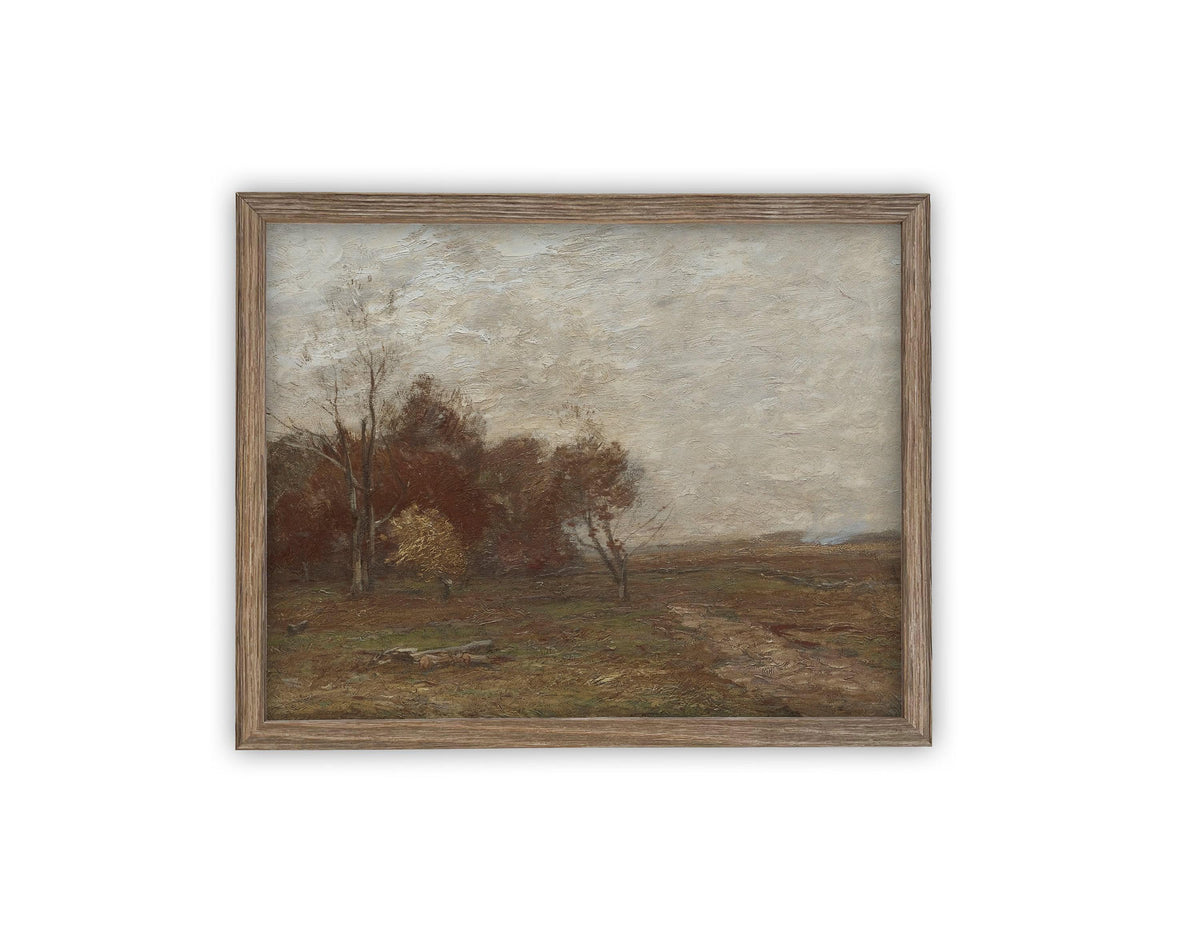Vintage Framed Canvas Art #LAN-216