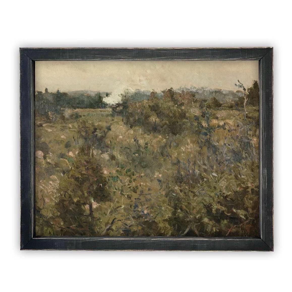 Vintage Framed Canvas Art #LAN-259