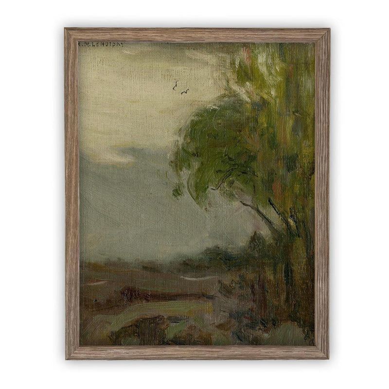 Vintage Framed Canvas Art #LAN-256