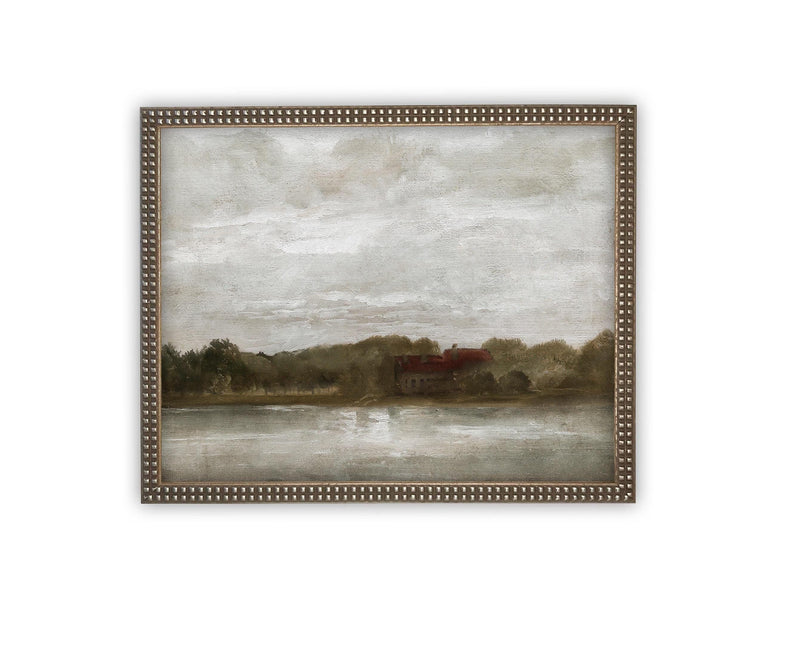 Vintage Framed Canvas Art #LAN-250